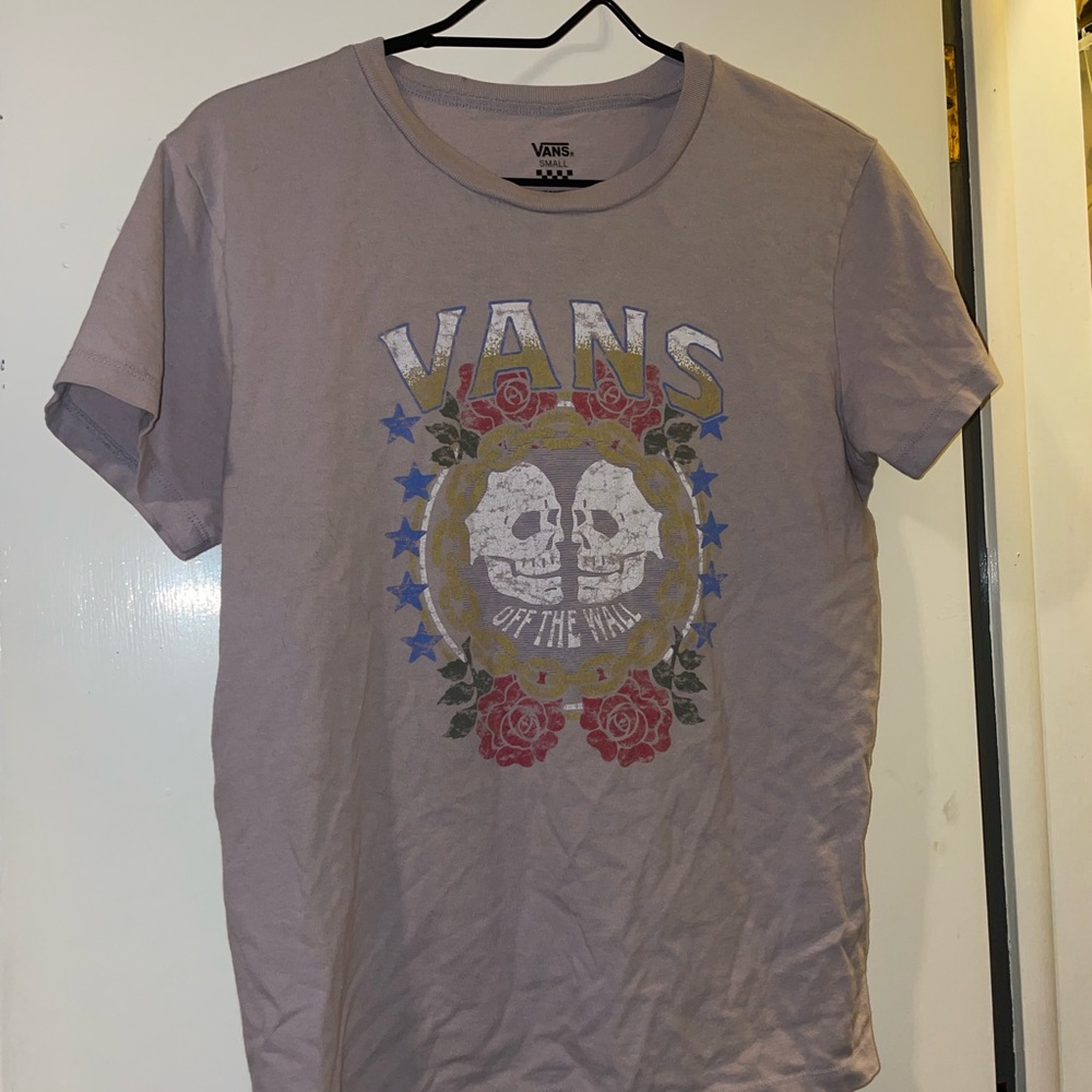 Vans Skull Graphic Tee in Gray